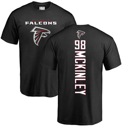 Atlanta Falcons Men Black Takkarist McKinley Backer NFL Football #98 T Shirt->atlanta falcons->NFL Jersey